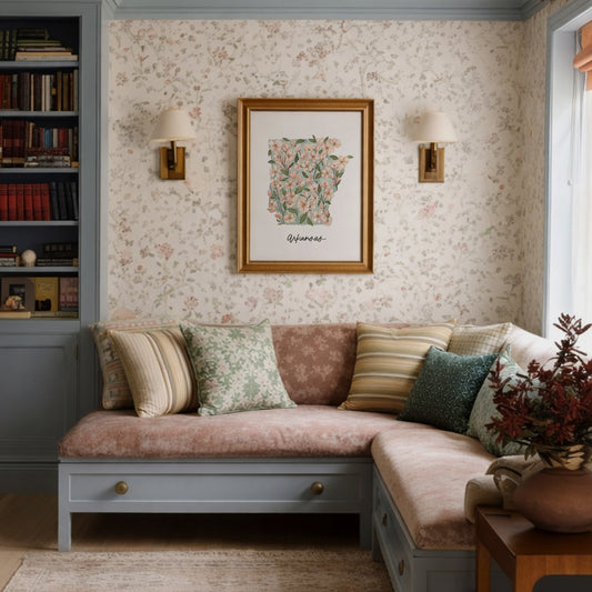 Arkansas State Flower Apple Blossom | Watercolor Art Print