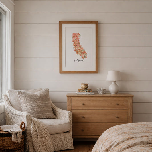 California State Flower Poppy | Watercolor Art Print