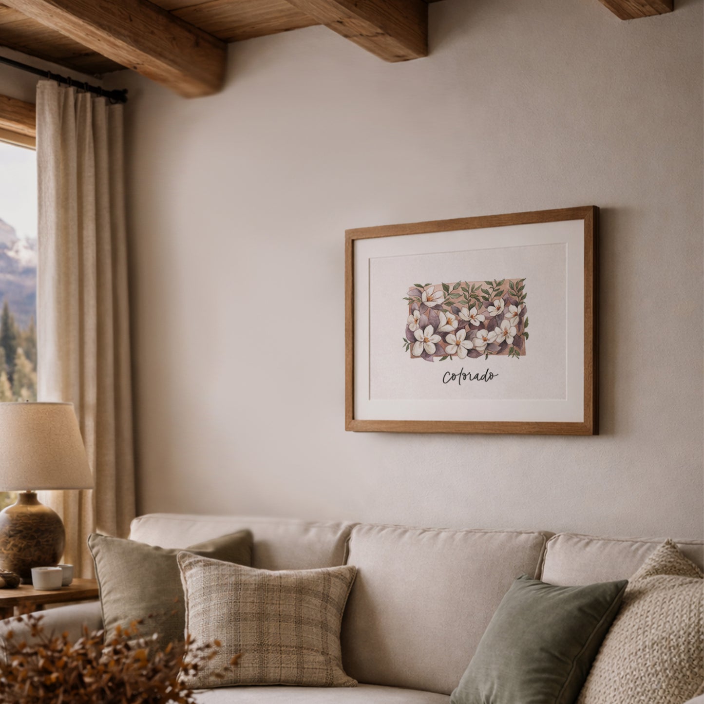 Colorado State Flower Columbine | Watercolor Art Print - Coley Kuyper Art