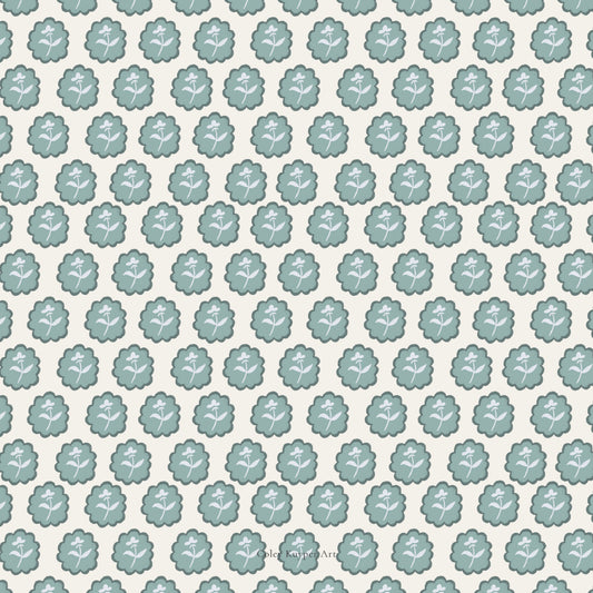 Golden Garden Patterned Paper Bundle | Printable Painted Papers for Crafting and Creating Christmas Magic | 4 pages Instant download - Coley Kuyper Art