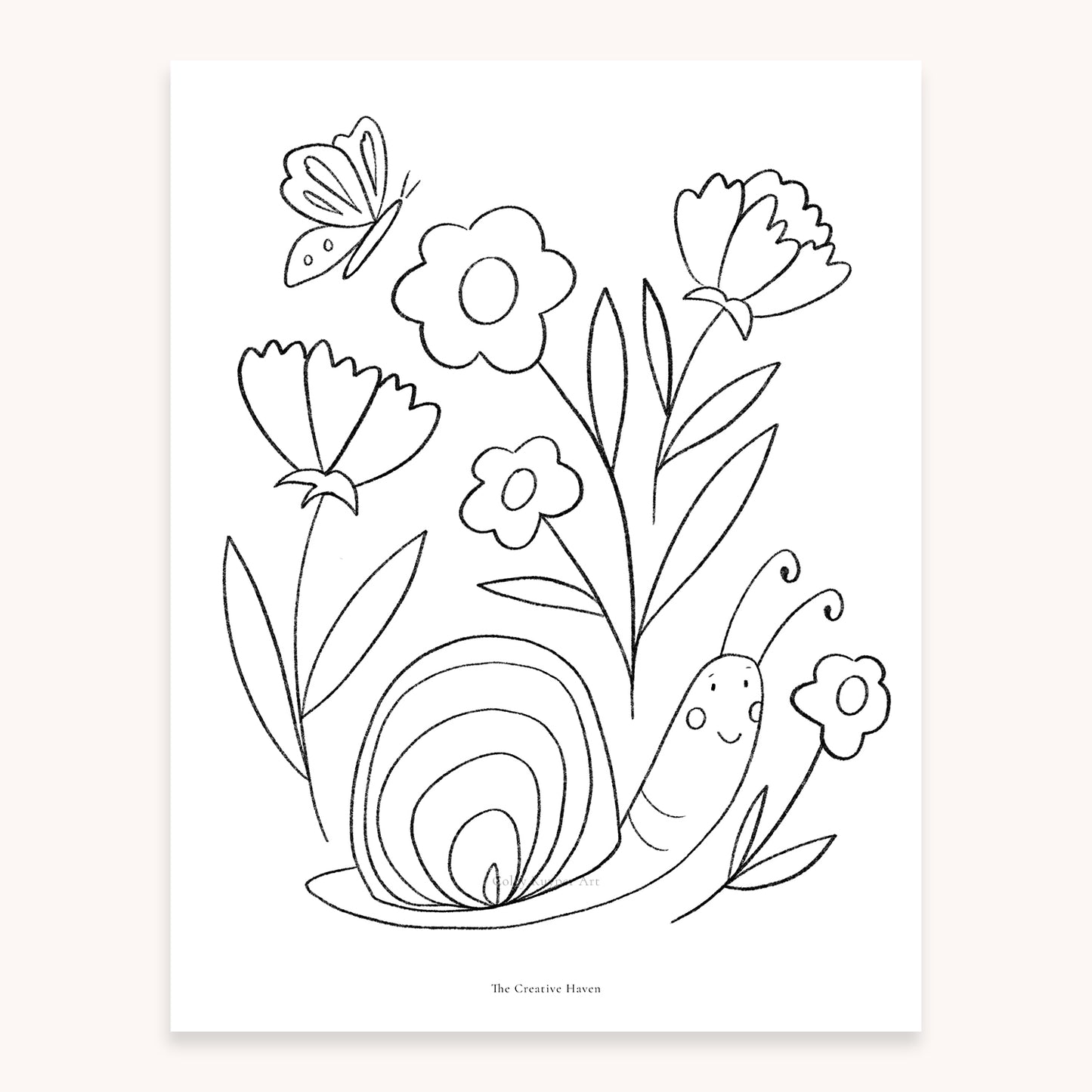 Garden Bugs Printable Coloring Page Bundle | 5 Pages Instant Download - Coley Kuyper Art