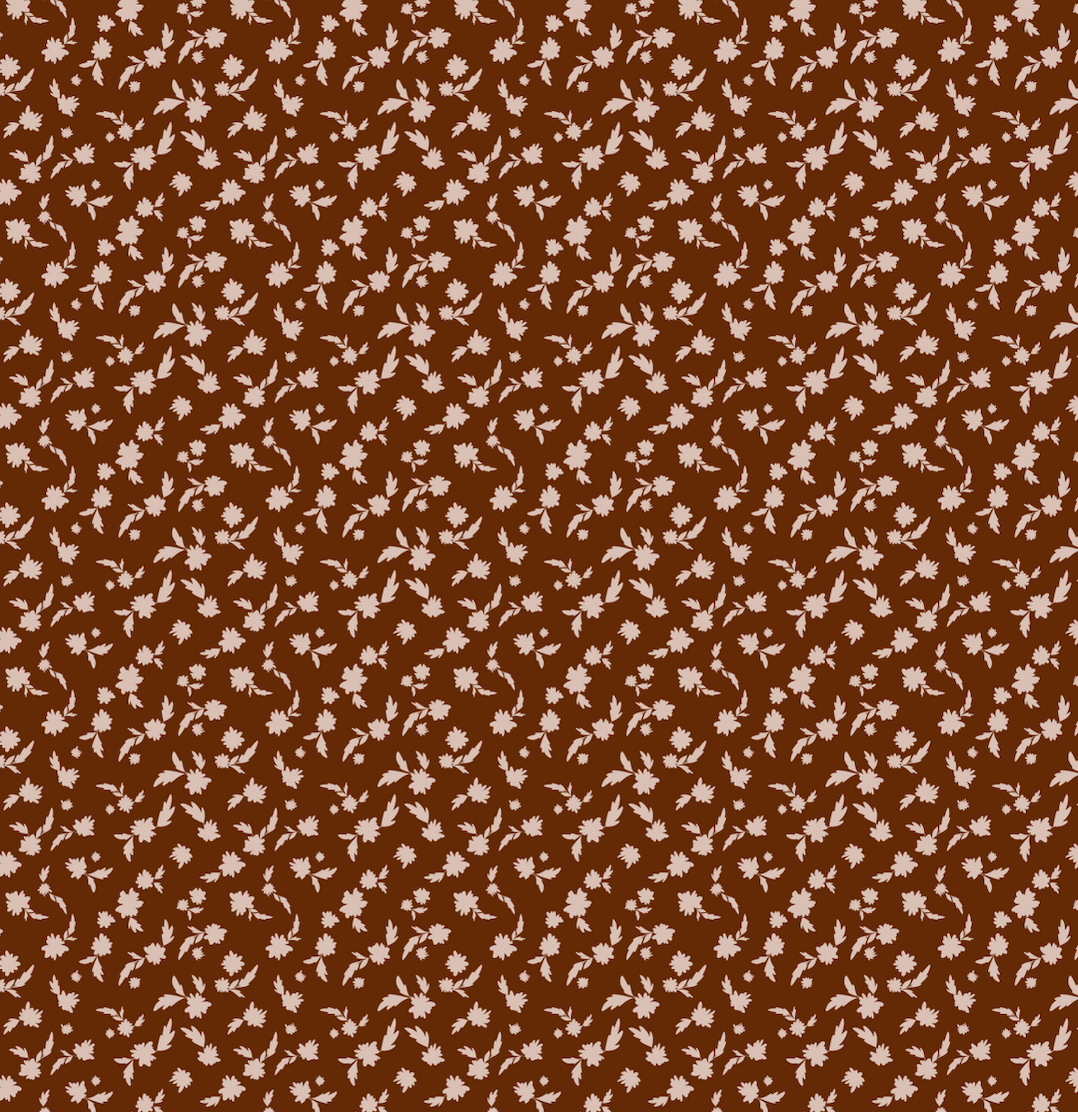 Christmas Tossed Florals Burgundy Fabric Wrap | 2 pack