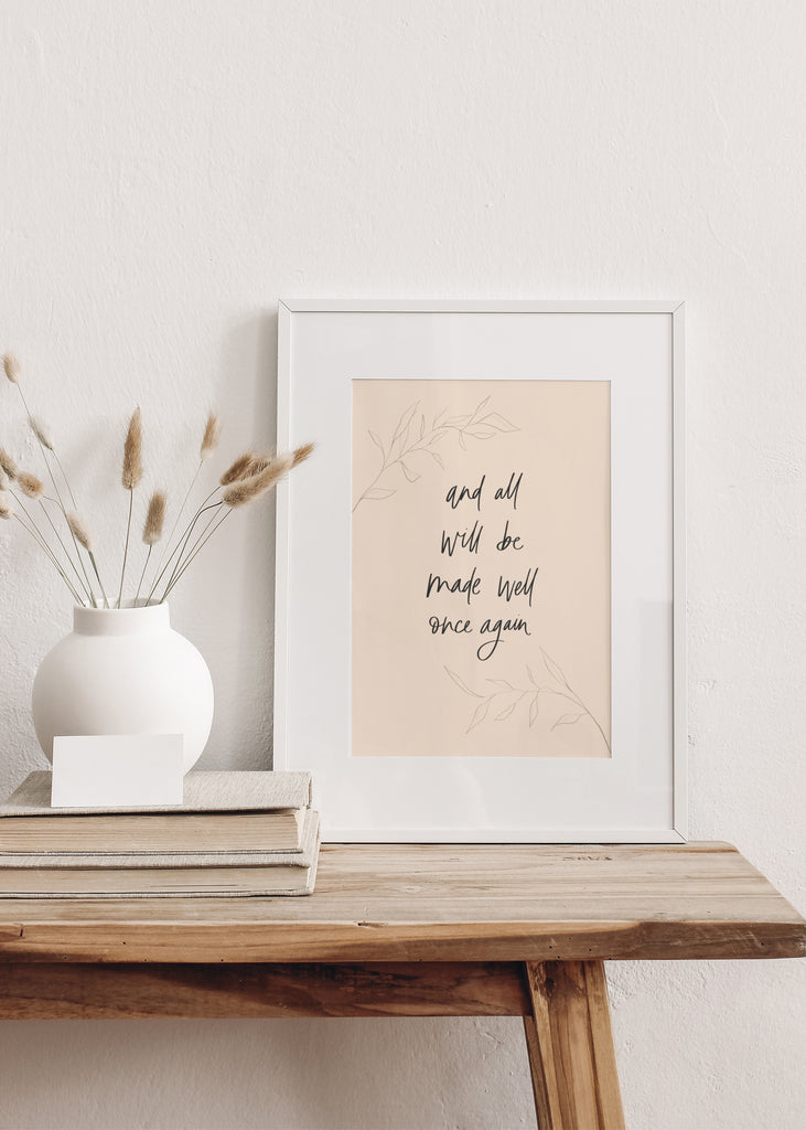And All Will Be Made Well | Art Print - Coley Kuyper Art