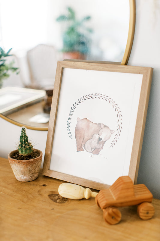 Bear mama & baby - Coley Kuyper Art