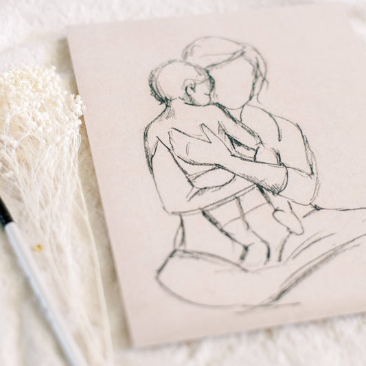 Line Drawing Mama no. 7 - Coley Kuyper Art