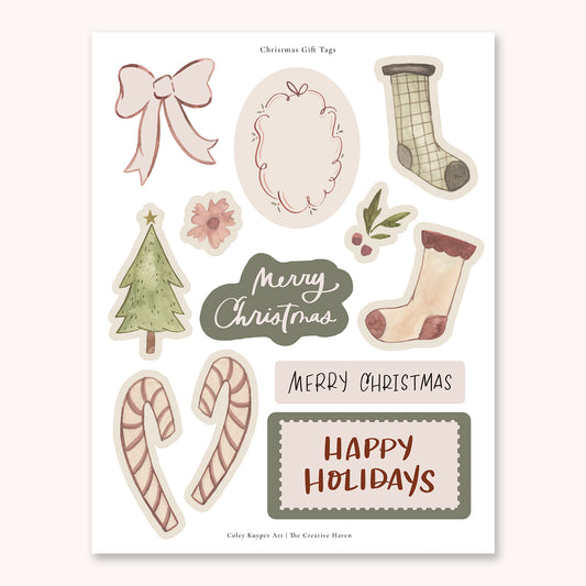 Printable Christmas Gift Tags | Jolly