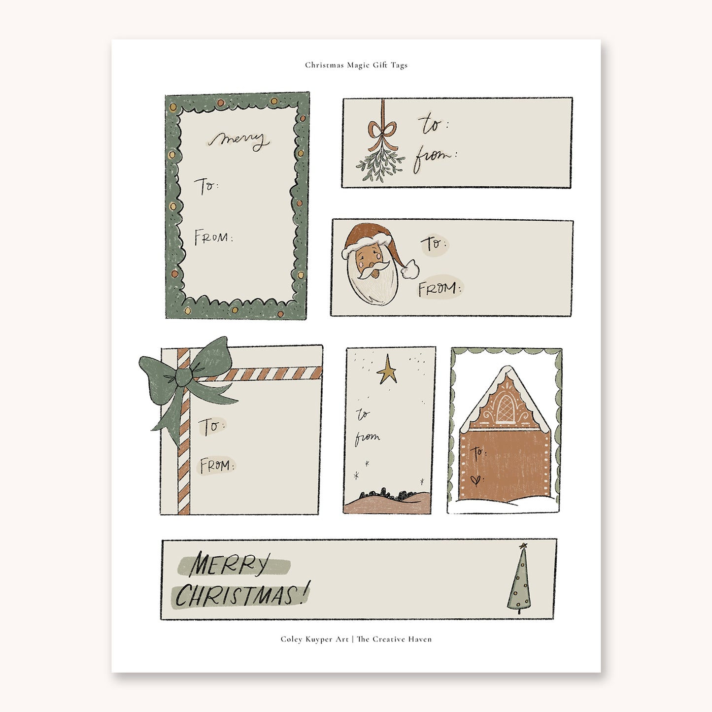 Printable Christmas Gift Tags | Magic