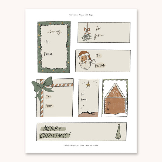 Printable Christmas Gift Tags | Magic