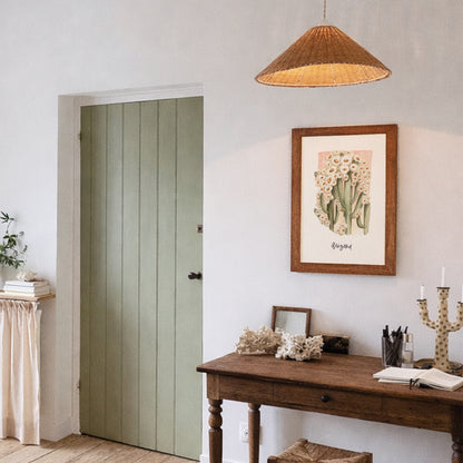 Arizona state flower Saguaro Cactus Blossom watercolor art print on archival paper framed on wall above wooden desk,