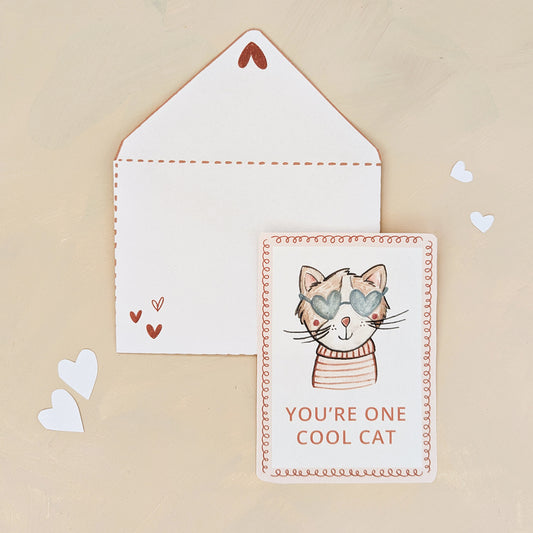 Mini Animal Valentine Cards Printable | Valentine Cards with Matching Envelope