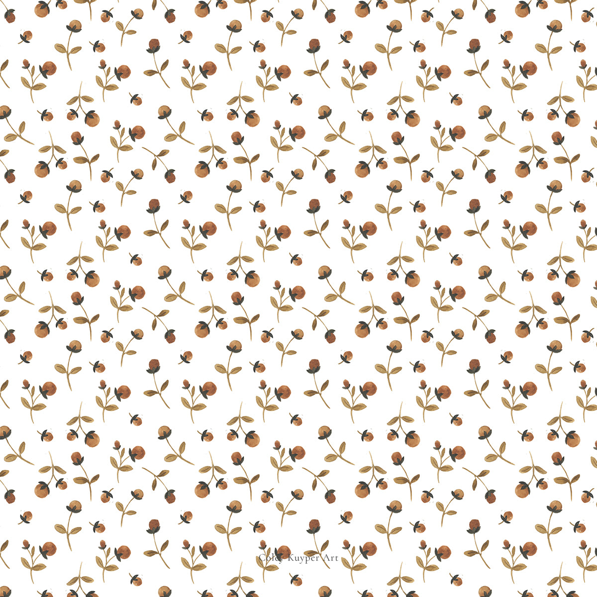 Fall Flowers Patterned Paper Bundle | Printable Painted Papers for Crafting and Creating Christmas Magic | 4 pages Instant download