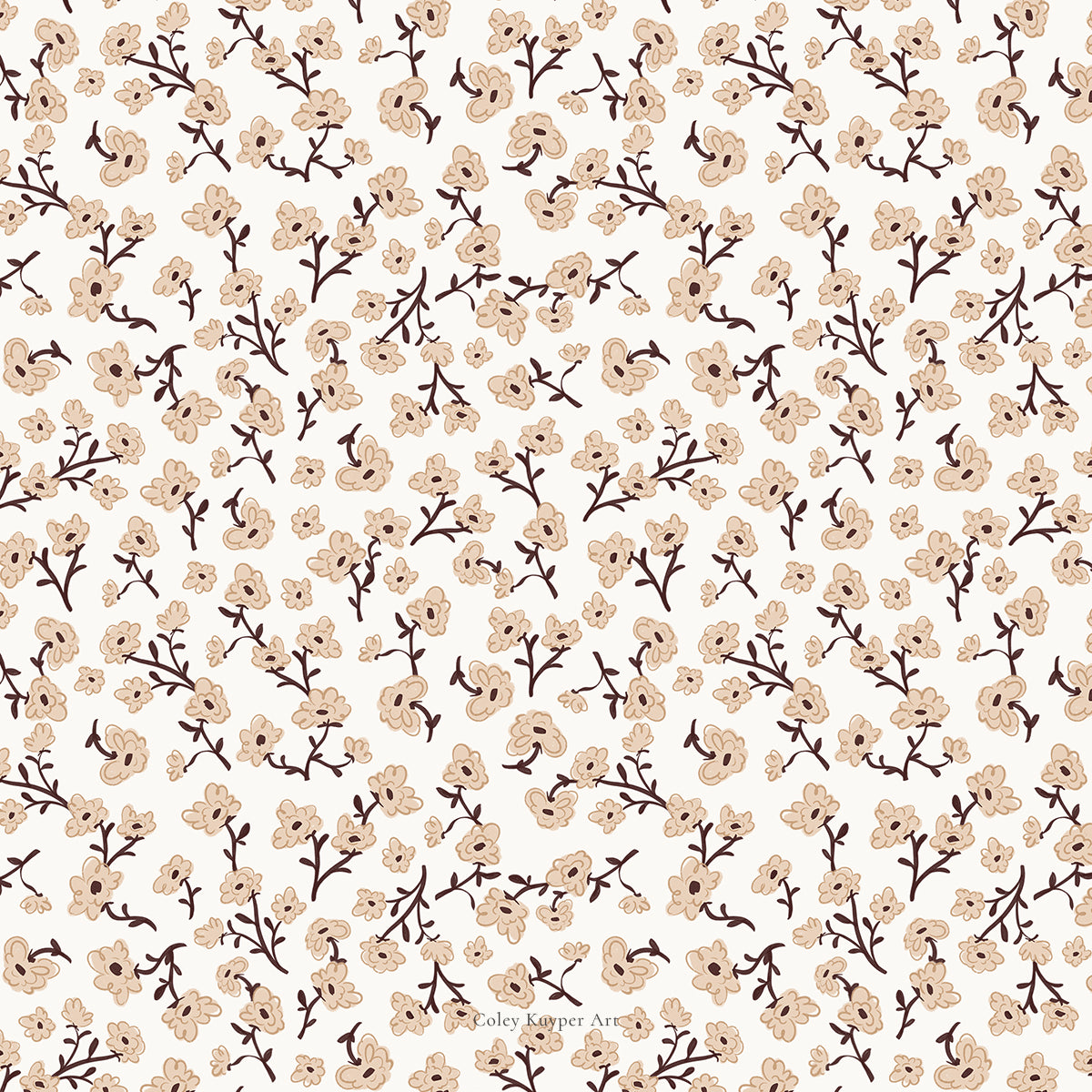 Fall Flowers Patterned Paper Bundle | Printable Painted Papers for Crafting and Creating Christmas Magic | 4 pages Instant download