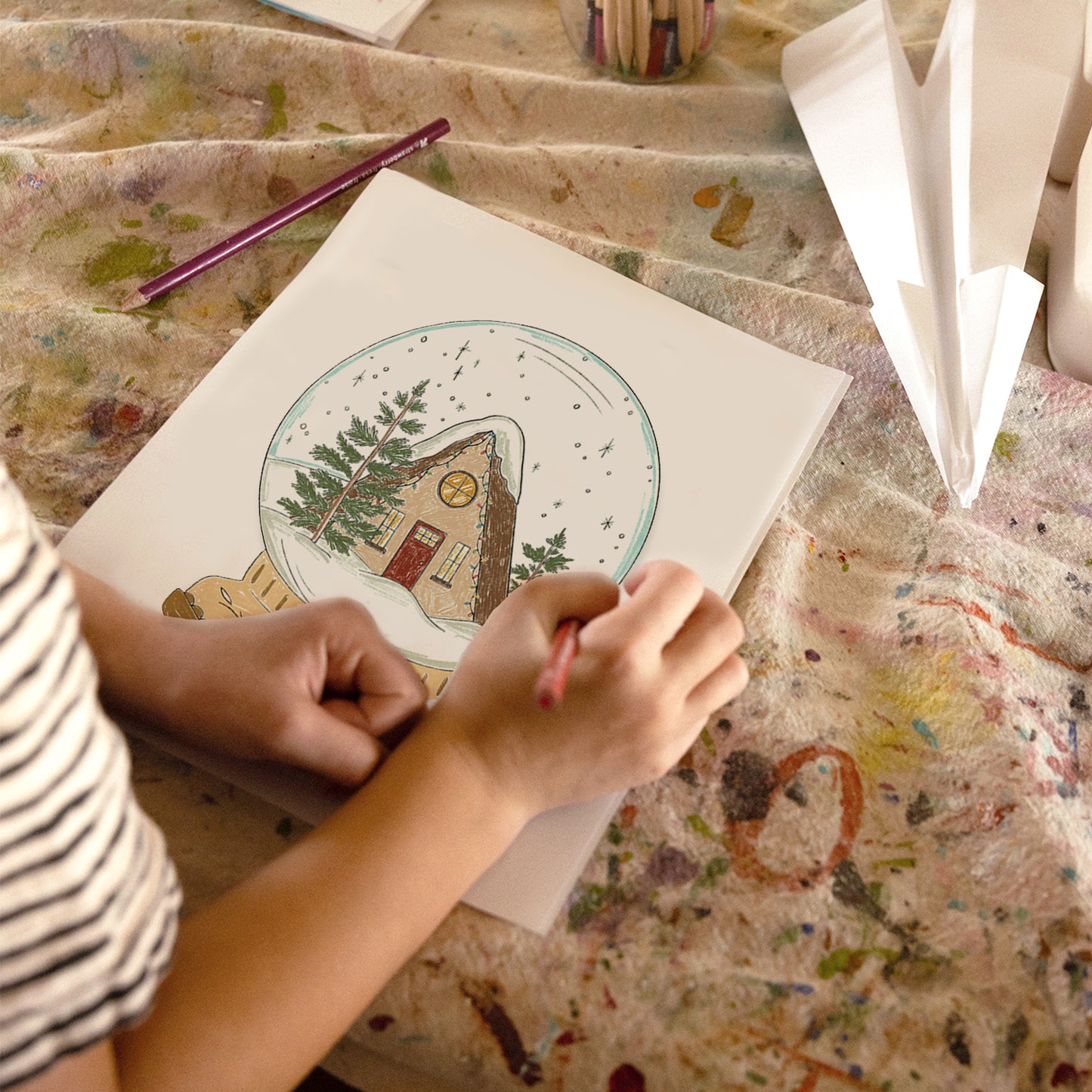 Home for Christmas Printable Coloring Page Bundle | 5 Pages Instant Download - Coley Kuyper Art