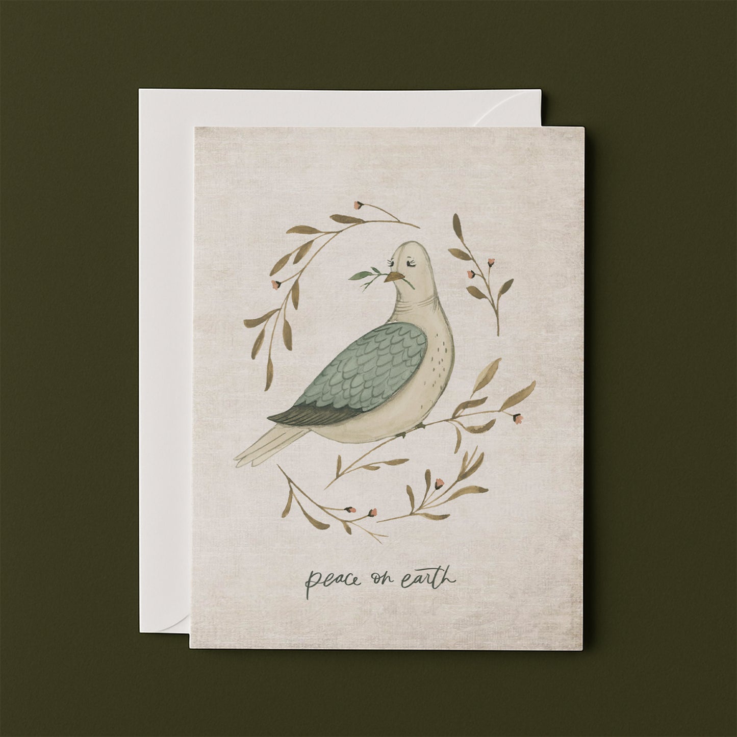 Peace on Earth Dove | Christmas Greeting Card (Set of 10)