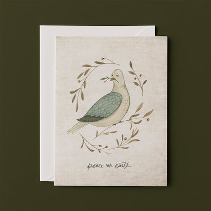 Peace on Earth Dove | Christmas Greeting Card (Set of 10)