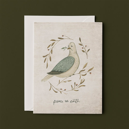 Peace on Earth Dove | Christmas Greeting Card (Set of 10)