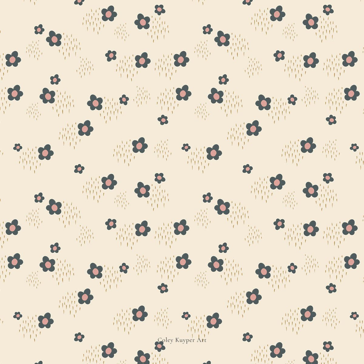 Golden Garden Patterned Paper Bundle | Printable Painted Papers for Crafting and Creating Christmas Magic | 4 pages Instant download