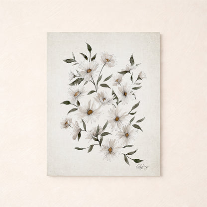 Aster birth flower wall art – September watercolor art print by Coley Kuyper