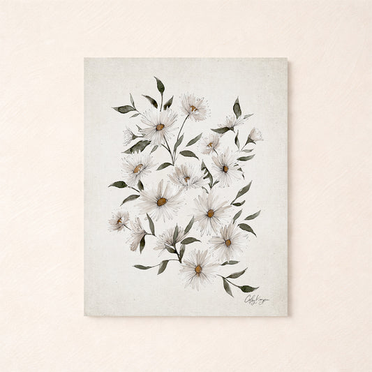 Aster birth flower wall art – September watercolor art print by Coley Kuyper