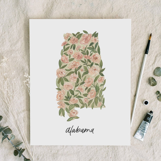 Alabama State Flower | Art Print - Coley Kuyper Art