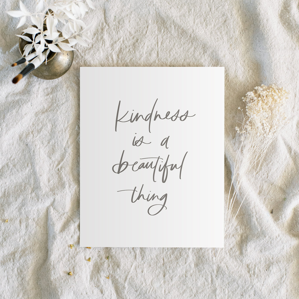 Kindness is a Beautiful Thing | Art Print - Coley Kuyper Art