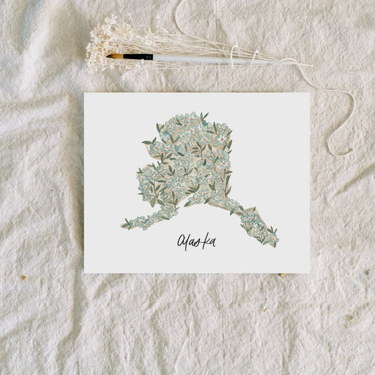 Alaska State Flower | Art Print - Coley Kuyper Art