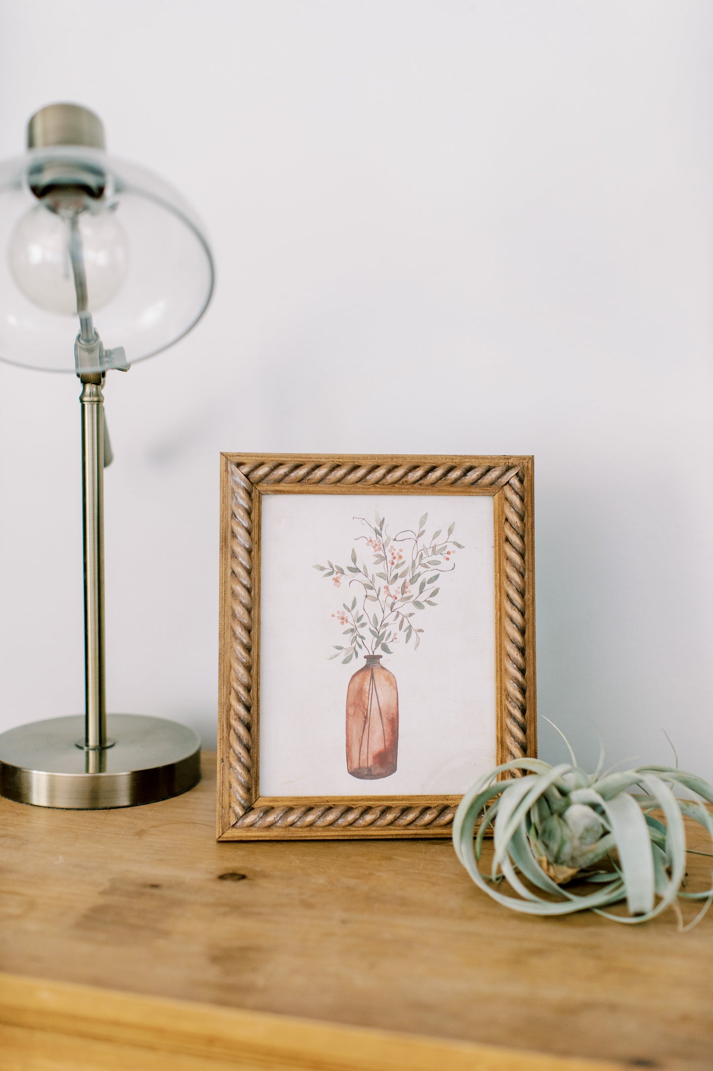 Amber Vase with Fall Berries - Coley Kuyper Art