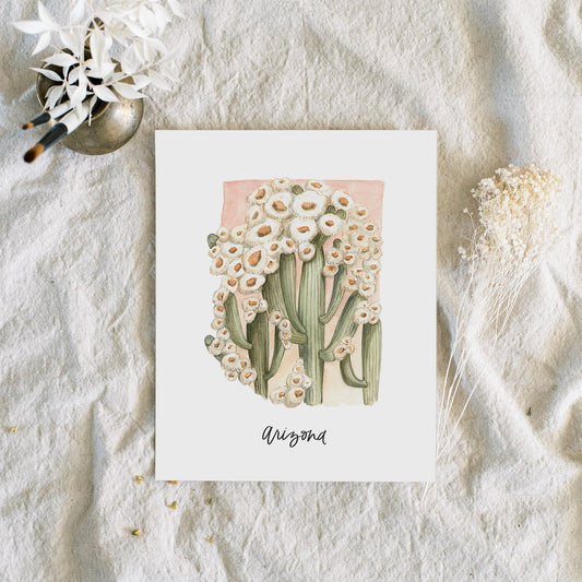 Arizona State Flower | Art Print - Coley Kuyper Art