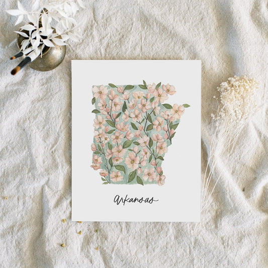 Arkansas State Flower | Art Print - Coley Kuyper Art