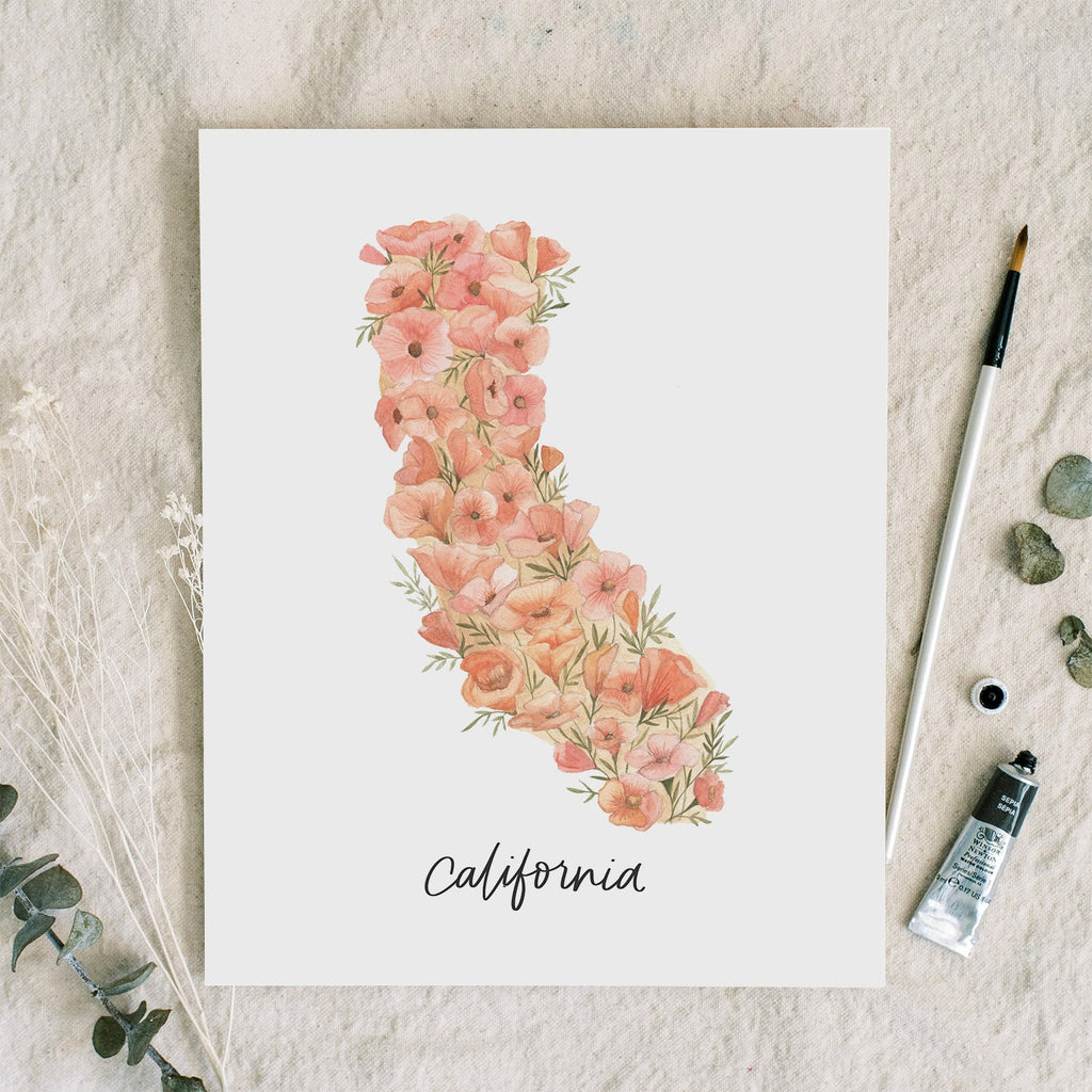 California State Flower | Art Print - Coley Kuyper Art