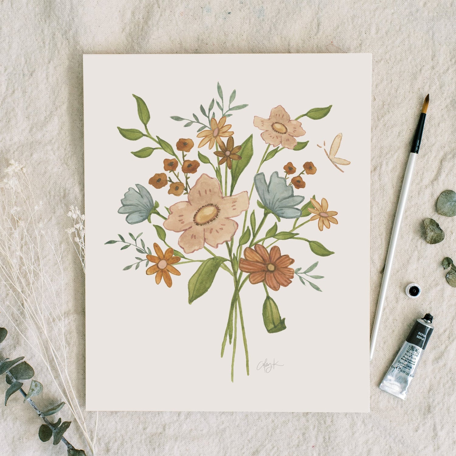 Colorful Fall Blooms | Art Print - Coley Kuyper Art
