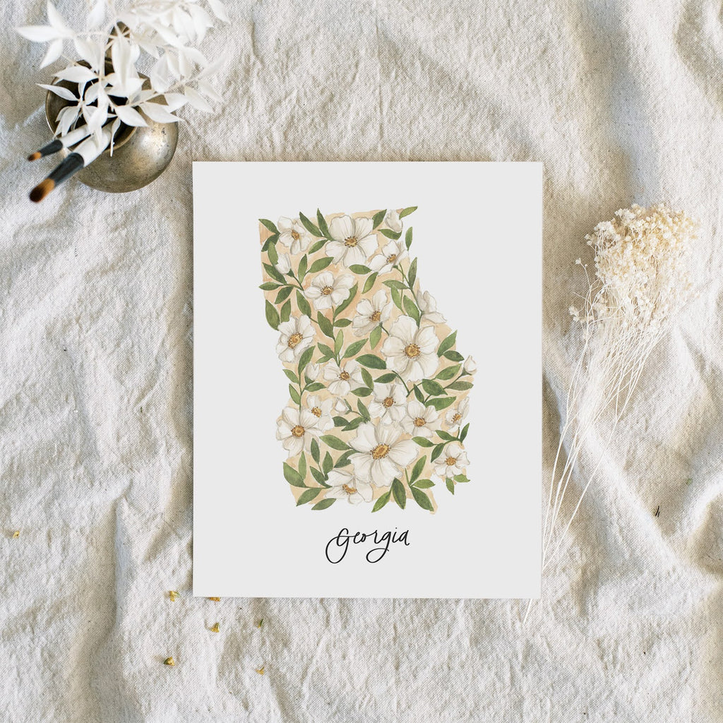 Georgia State Flower | Art Print - Coley Kuyper Art