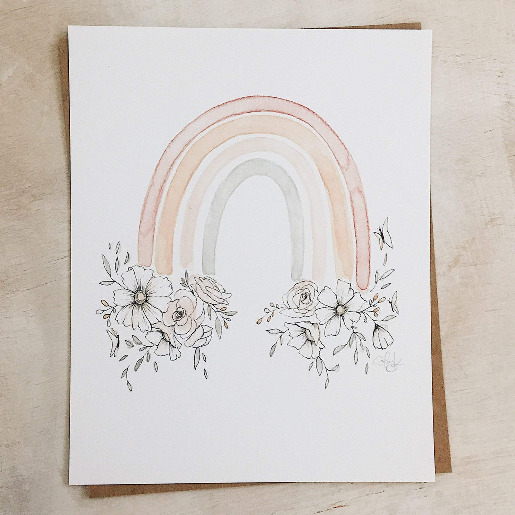 Rainbow flowers - Coley Kuyper Art