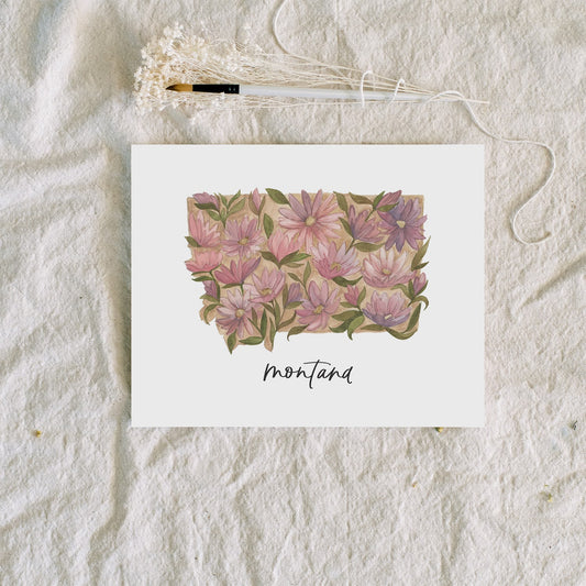 Montana State Flower | Art Print - Coley Kuyper Art