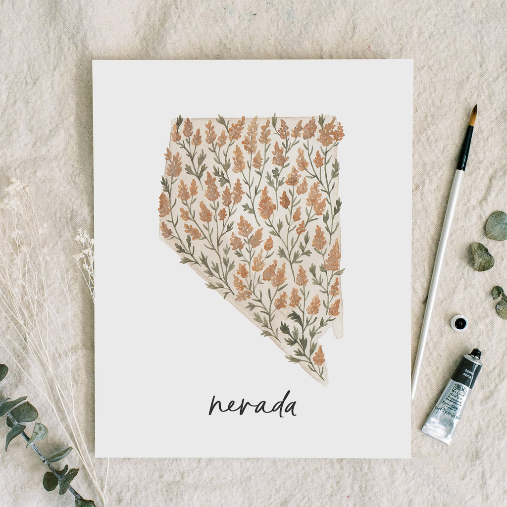 Nevada State Flower | Art Print - Coley Kuyper Art