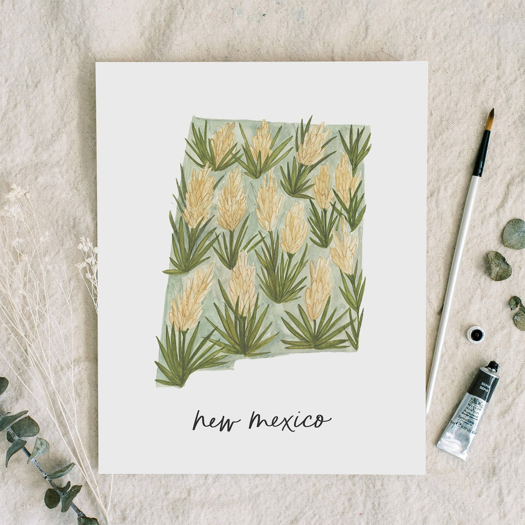 New Mexico State Flower | Art Print - Coley Kuyper Art